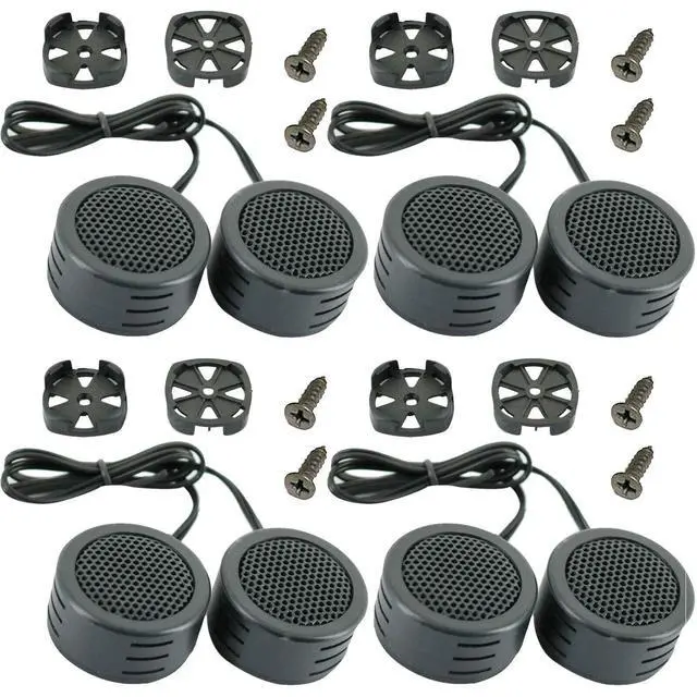 Alt view image 2 of 7 - 10 Pairs of AB-204TW 3000 Watts Maximum Power Handling Car Audio Piezo Super Dome Tweeter 1 Inch High Power and Sensitivity Dome Surface Mounting Tweeters