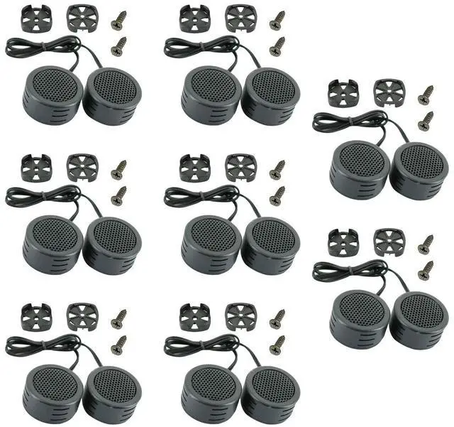 Main image of 10 Pairs of AB-204TW 3000 Watts Maximum Power Handling Car Audio Piezo Super Dome Tweeter 1 Inch High Power and Sensitivity Dome Surface Mounting Tweeters