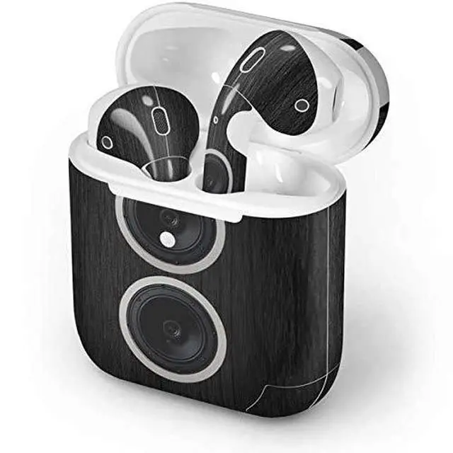 Alt view image 4 of 4 - Decal Audio Skin Compatible with Apple AirPods - Boom Box Speakers Design