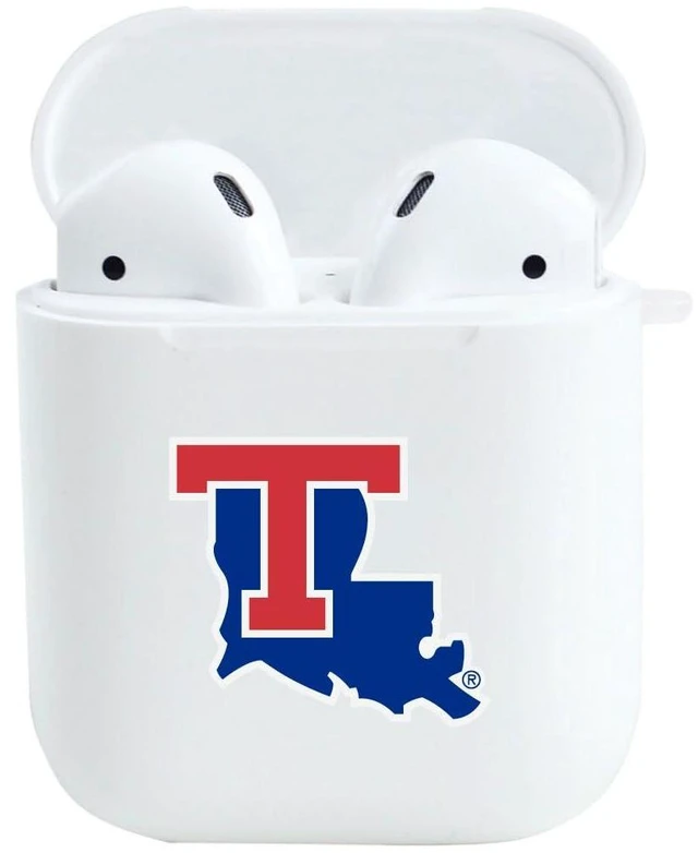 Alt view image 4 of 5 - AirPods Case, Louisiana Tech AirPods (3rd Gen) / White (TPU)