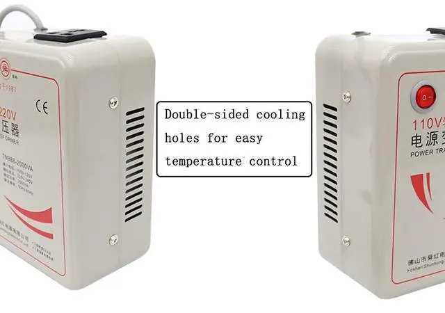 Alt view image 5 of 7 - Voltage Converter 110V Convert to 220V Commercial Adapter Transformer