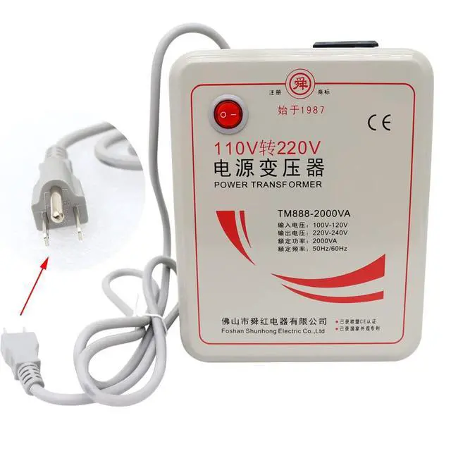 Alt view image 4 of 7 - Voltage Converter 110V Convert to 220V Commercial Adapter Transformer