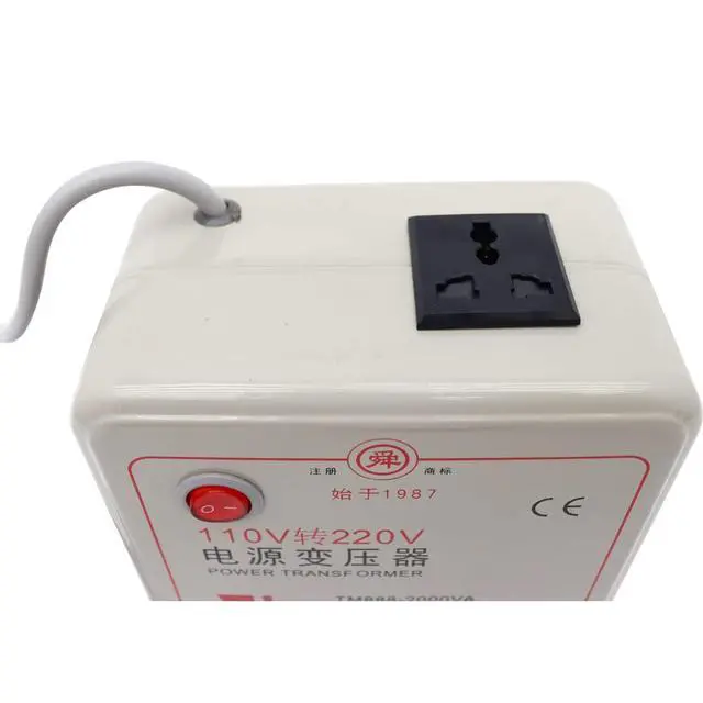 Alt view image 6 of 7 - Voltage Converter 110V Convert to 220V Commercial Adapter Transformer