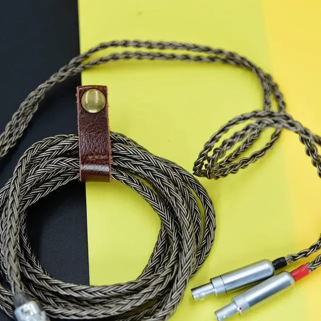 Alt view image 3 of 7 - Silver Plated Replacement Audio 3.5 Jack Stereo Upgrade Cable Compatible with Sennheiser Dharma D1000 HD800S, HD820, HD800 hd820s Headphones with 3.5mm 1/8" Male (5ft, Black)