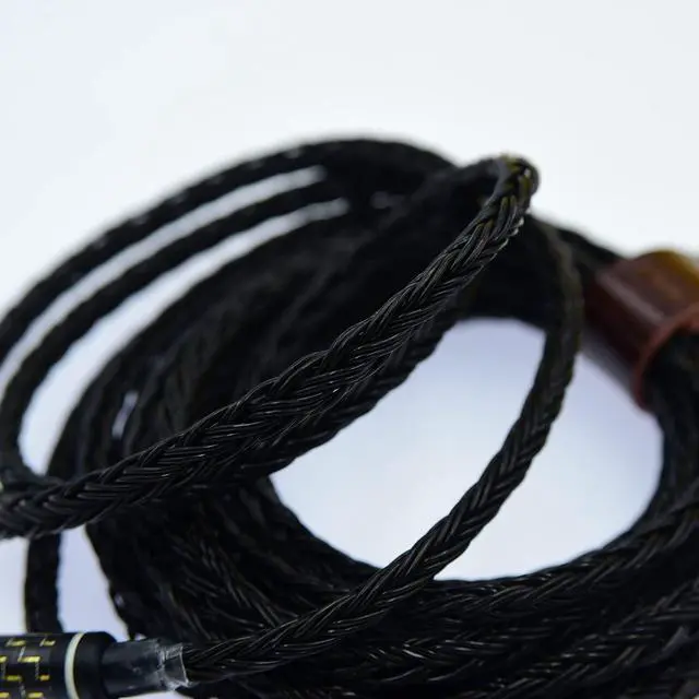 Alt view image 4 of 7 - Silver Plated Replacement Audio 3.5 Jack Stereo Upgrade Cable Compatible with Sennheiser Dharma D1000 HD800S, HD820, HD800 hd820s Headphones with 3.5mm 1/8" Male (5ft, Black)