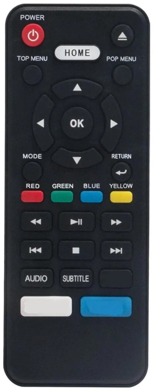 Main image of NC453UL NC453 Replacement Remote Control for Sanyo Blu-ray Disc DVD Player | Sub for NC450 NC451 NC451UH, Replace Remote Compatible Models FWBP706F FWBP706FA FWBP706FC
