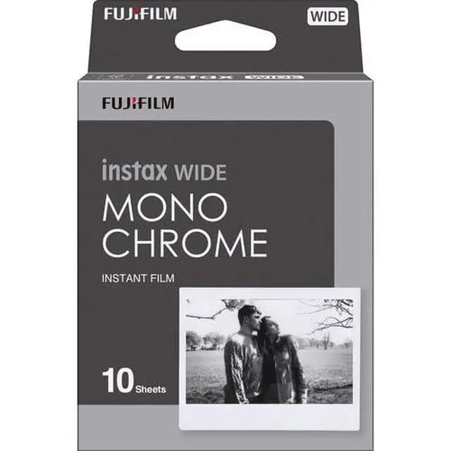 Alt view image 3 of 3 - INSTAX Wide Monochrome Film 20 Exposures Bundle | For Instant Photos, Scrapbooks & Sharing | Includes Cleaning Cloth