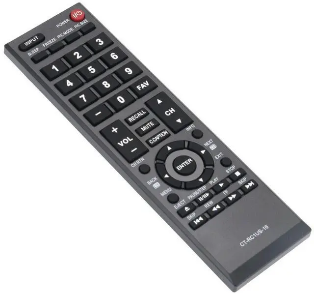 Alt view image 2 of 4 - New CT-RC1US-16 Remote Control Compatible for Toshiba TV 43L420U 49L310U 49L420U 50L420U