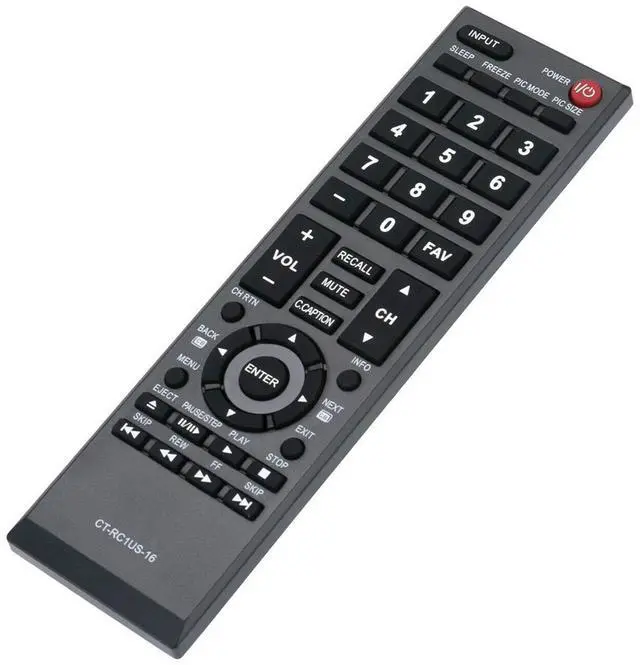 Alt view image 3 of 4 - New CT-RC1US-16 Remote Control Compatible for Toshiba TV 43L420U 49L310U 49L420U 50L420U