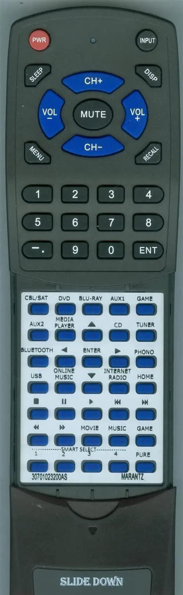 Main image of Replacement Remote for Marantz RC-032SR, AV7703