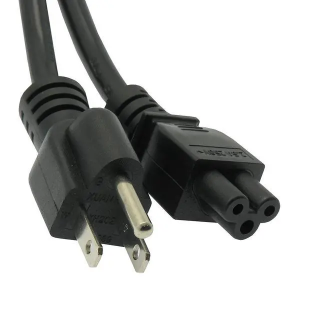 Alt view image 2 of 5 - 10 Ft 3 Prong AC Laptop Power Cord Cable for Dell IBM Hp Compaq Asus Sony Toshiba Lenovo Acer Gateway Notebook Computer Charger Spare: IEC-60320 IEC320 C5 to NEMA 5-15P