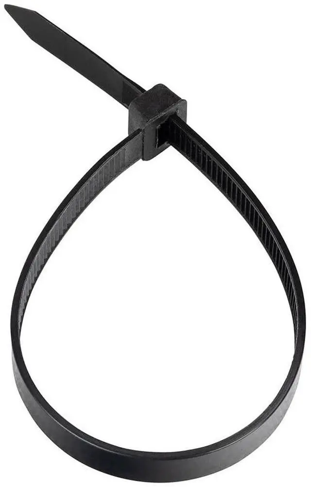 Alt view image 2 of 3 - 20-Inch Nylon Cable Ties, Black, 120 lbs, 100 Pack