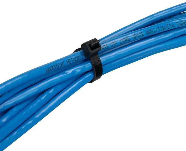 Alt view image 3 of 3 - 20-Inch Nylon Cable Ties, Black, 120 lbs, 100 Pack