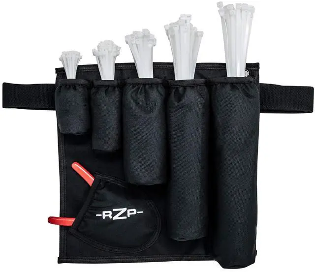 Main image of Ready Zip Pack, Wearable cable tie organizer, with 250 or 500 white or black zip ties, belt and cutter (250, white)