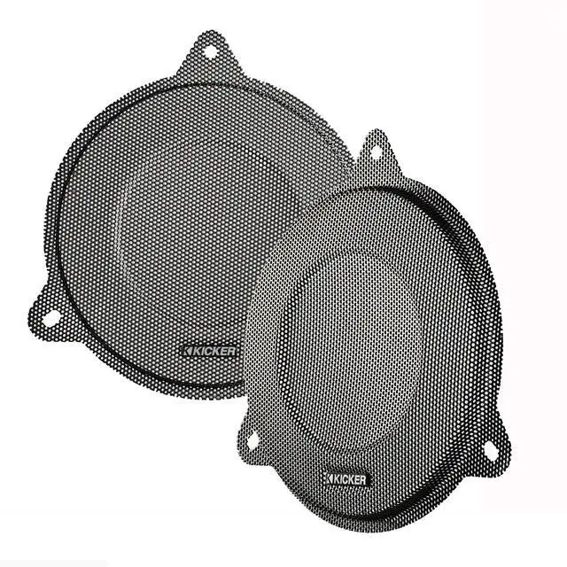 Main image of 45HDSG "Bat-Wing" Speaker Grilles compatible with Harley Davidson Motorcycles | Protective grill covers for 6.5 inch touring motorcycle audio, cosmetic dress-up upgrade, guards cones from road debris