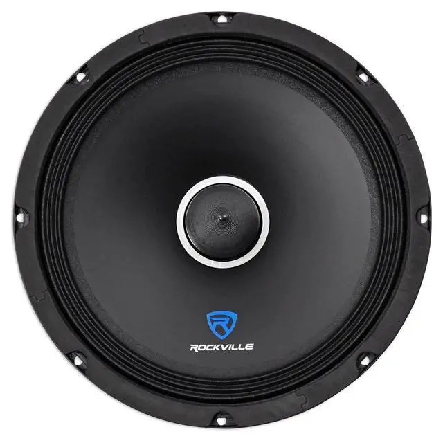 Alt view image 2 of 7 - RXM104 10" 4-Ohm Car Audio Speaker with Bullet, 2-Pack | 600W Peak / 300W RMS, Kevlar Cone, 2" CCAW Voice Coil, 40 Oz Magnet, Wire Mesh Grille, 94dB, 60Hz-10kHz, Mid-Bass/Midrange