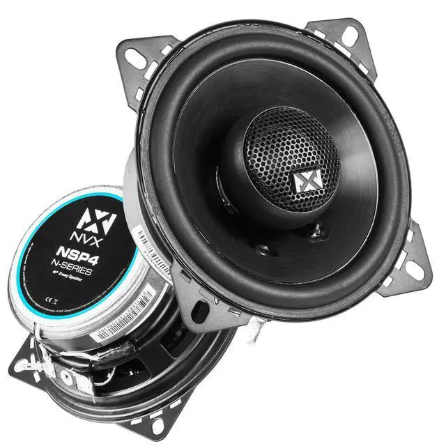 Alt view image 6 of 7 - Complete Speaker Upgrade Kit for Toyota Corolla Sedan 1987-1992 | Complete 4 inch and 5.25 inch 2-way Coaxial Car Speaker Replacement Package with clear balanced sound