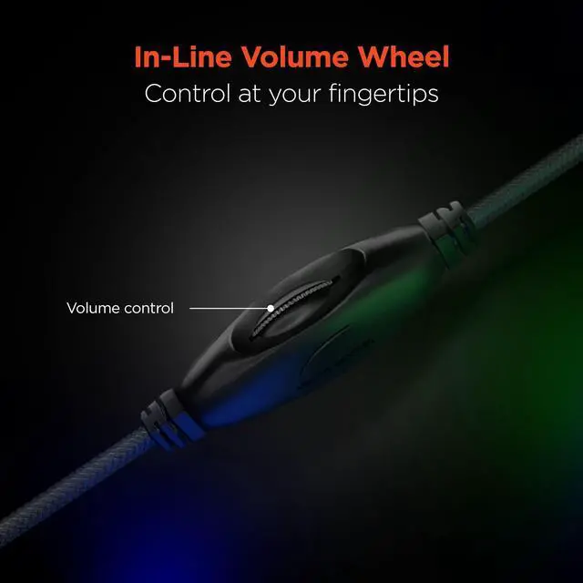 Alt view image 4 of 7 - Wired Gaming Headset with Mic - Noise Cancelling Stereo Headset for Work, Classes & Gaming Sessions - Compatible with PC, Tablets, Consoles, Phones - 3.5mm Jack & PC USB - Black