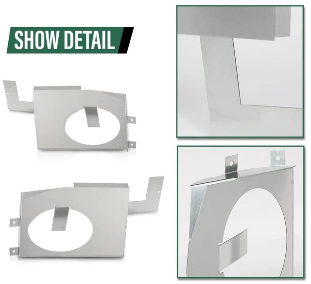 Alt view image 5 of 7 - Speaker Brackets Kit Compatible with 1972-1993 Dodge Truck D150 D300 Cab Corner 6x9 Speaker, Only Fits Regular Cab Trucks