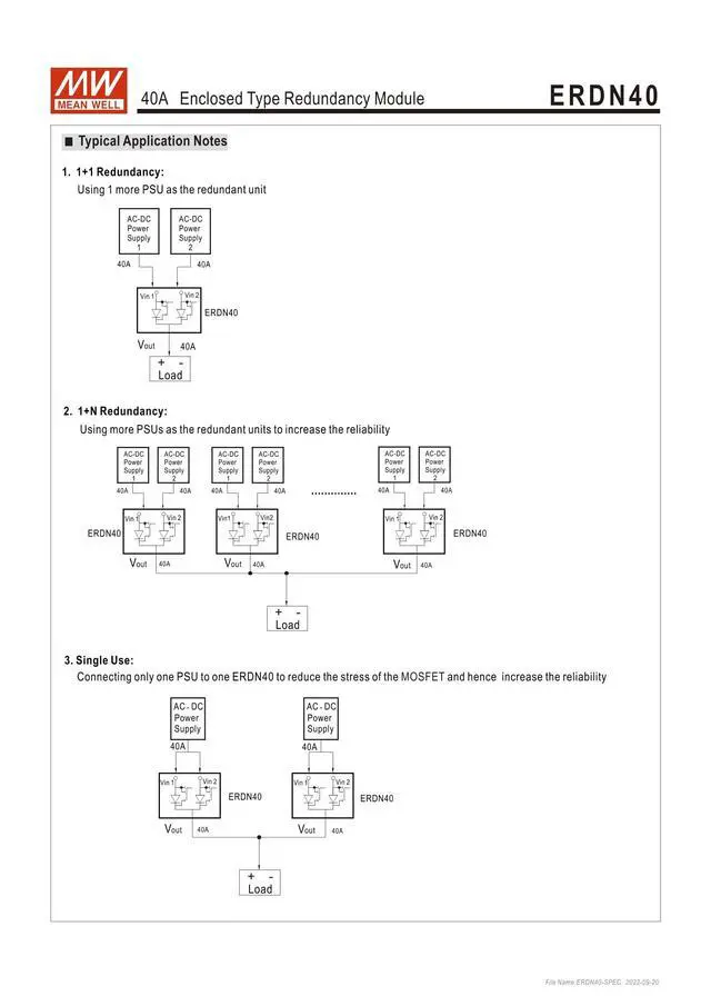 Alt view image 4 of 5 - ERDN40-24 40A Enclosed Type Redundancy Module ERDN40