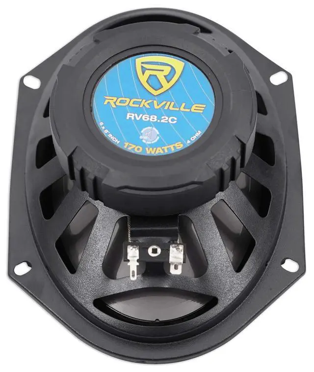 Alt view image 2 of 7 - RV68.2C 6x8/5x7 CEA-Rated Component Car Speakers, 4 Ohm, 2-Pack | 900W Peak / 170W RMS, Polypropylene Cone, PEI Dome Tweeters, 2-Way Crossovers, OFC Voice Coils, Grilles, 32Hz-22kHz