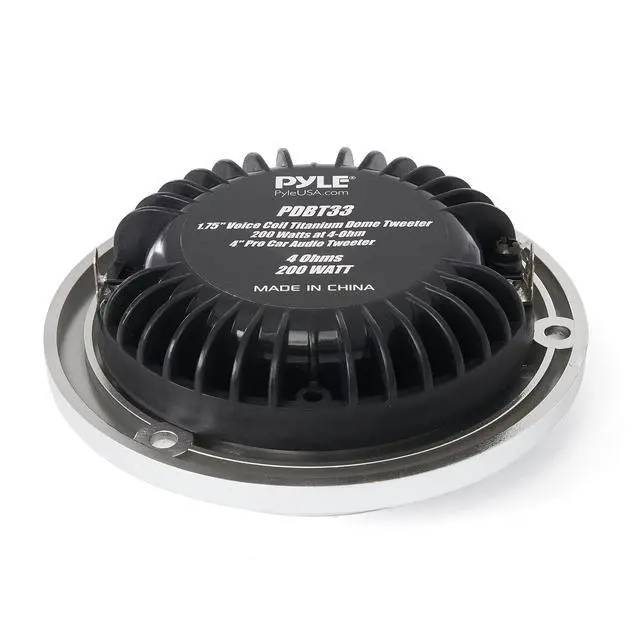 Alt view image 5 of 7 - 4" Titanium Tweeter with Engineering Plastic Frame - 200 Watts, 1.75'' Voice Coil, Car Audio Tweeter for Stereo and Speaker - PDBT33
