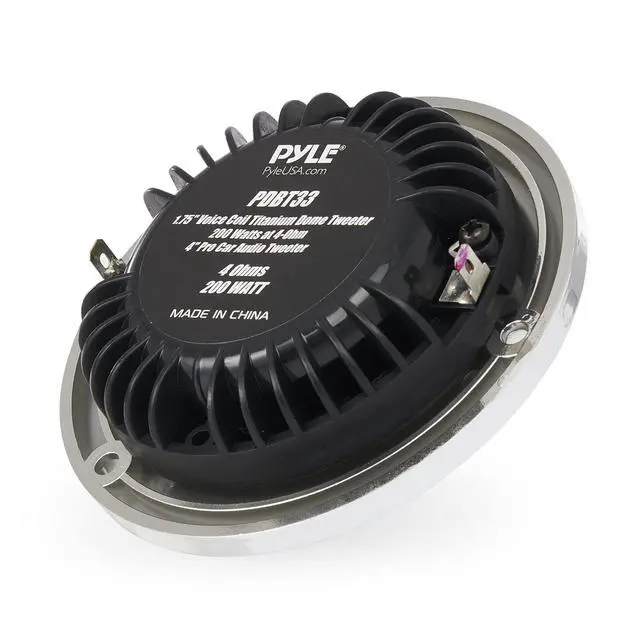 Alt view image 6 of 7 - 4" Titanium Tweeter with Engineering Plastic Frame - 200 Watts, 1.75'' Voice Coil, Car Audio Tweeter for Stereo and Speaker - PDBT33