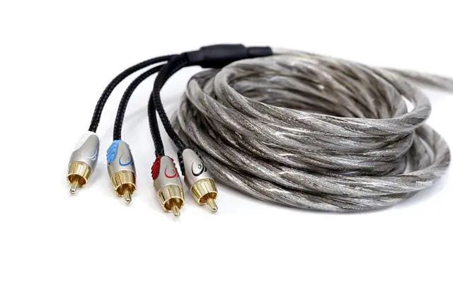 Alt view image 2 of 3 - Karma v3 Twisted Coaxial Male RCA Audio Cable 4 Channel- 13 Feet