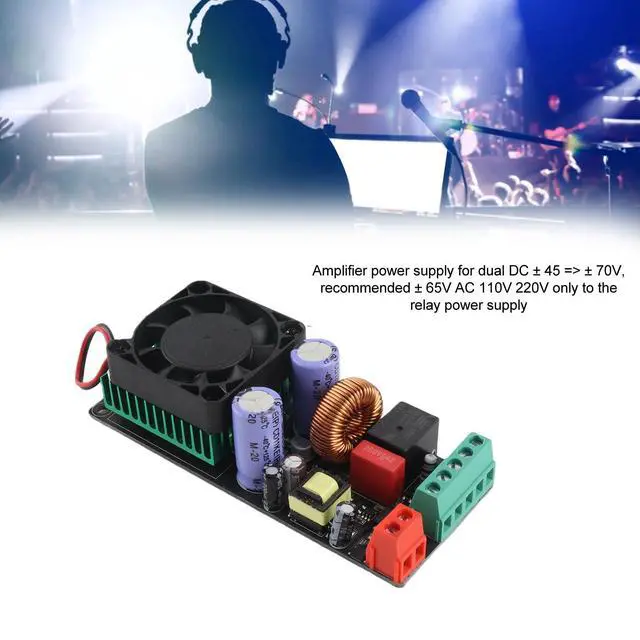 Alt view image 3 of 6 - Power Amplifier Board, 110V 220V AC 500W Class D Sound PCB Material Single Channel, Digital Amplifier Board for Store Home Theater