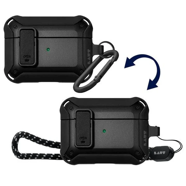 Alt view image 2 of 5 - ZENTRY case for AirPods Pro (1st & 2nd Generation) - Black