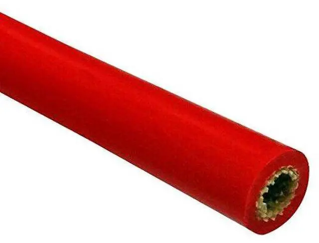 Main image of High Voltage Silicone Rubber Extruded Fiberglass Sleeving 6 AWG HiVolt Si 15 KV - 50 Feet (RED)