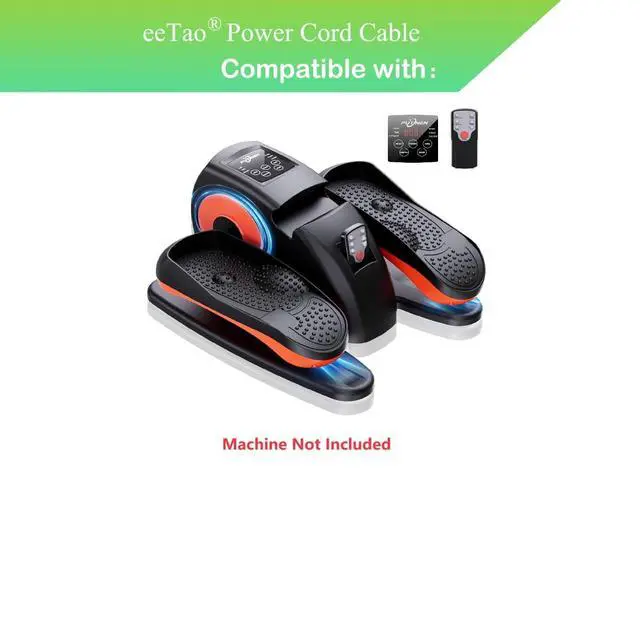 Alt view image 2 of 4 - 6 Feet 100V-240V AC Power Cord Plug Lead Charger Compatible with Putnen FZH834 Under Desk Elliptical Machine Electric Ellipse Leg Charging Cable Power Supply