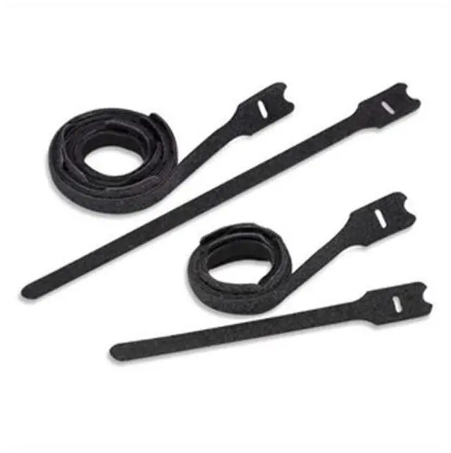 Main image of HLTP2I-X0 Hook & Loop Cable Tie, Ul Listed, Loop Style, 8.0-Inch, Intermediate, Black (10-Pack)