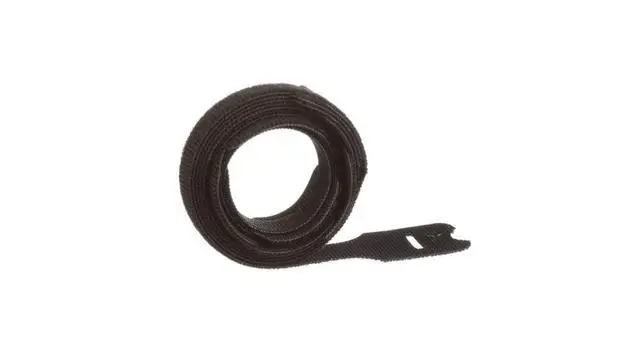 Alt view image 3 of 4 - HLTP2I-X0 Hook & Loop Cable Tie, Ul Listed, Loop Style, 8.0-Inch, Intermediate, Black (10-Pack)