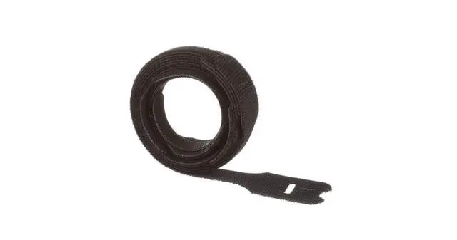 Alt view image 4 of 4 - HLTP2I-X0 Hook & Loop Cable Tie, Ul Listed, Loop Style, 8.0-Inch, Intermediate, Black (10-Pack)