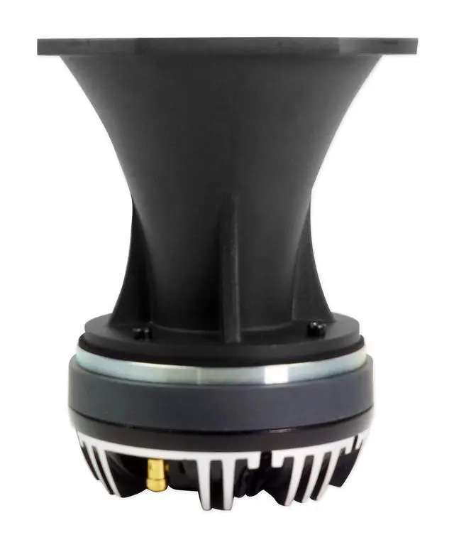 Alt view image 4 of 7 - HT120 360W Compression Driver Tweeter 8 Ohm, Titanium Diaphragm, Aluminum Horn, High Sensitivity, Perfect for Car Audio and PA Systems