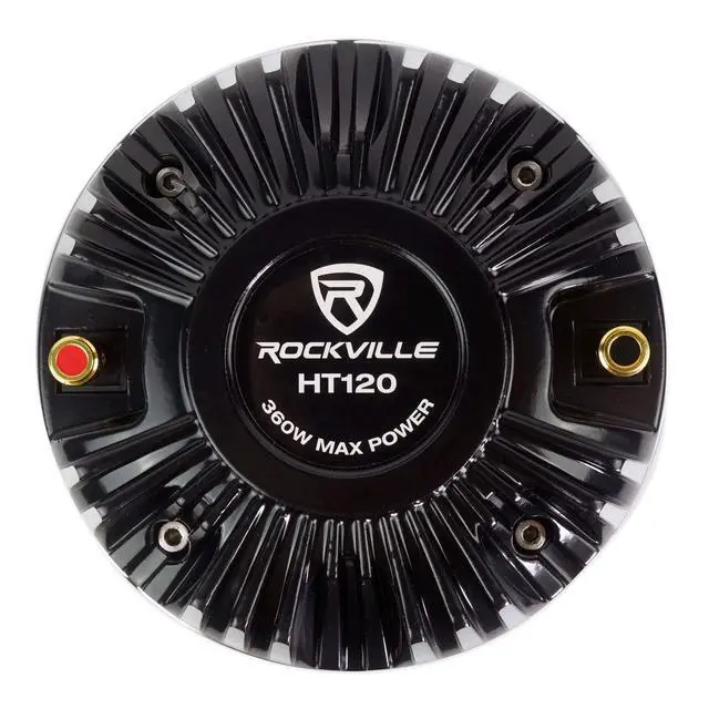 Alt view image 6 of 7 - HT120 360W Compression Driver Tweeter 8 Ohm, Titanium Diaphragm, Aluminum Horn, High Sensitivity, Perfect for Car Audio and PA Systems