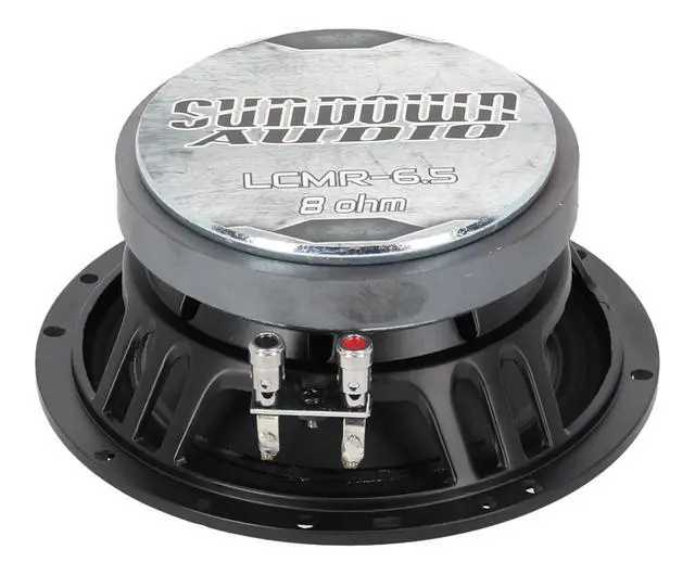 Alt view image 3 of 7 - Sundown Audio LCMR-6.5 S-LCMR6.58 100-Watt RMS 6.5 in Midrange Car Speaker 8 Ohm, 120Hz-6 kHz Range, 92 dB Sensitivity, for Car Audio Systems, 2-Piece