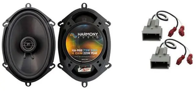 Main image of Rear Side Panel Speaker HA-R68 Fits Ford F-Series 1992-1996 | Compatible with F150 trucks, 1993 replacement upgrade, quick drop-in, no drilling
