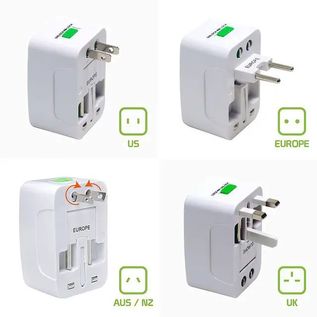 Alt view image 4 of 7 - Worldwide Power Adapter Works for LG Volt 2 is Universal for 90% of Travel Between US/EU/CN/AUS/NZ/UK Type