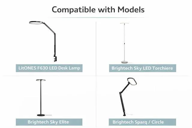 Alt view image 3 of 7 - 24V AC DC Adapter for LitONES F-630 F-618 LED Desk Lamp VS018-2400075VU & Brightech Sky/Sky Elite/Sparq/Circle Series Floor Lamp Supply Charger