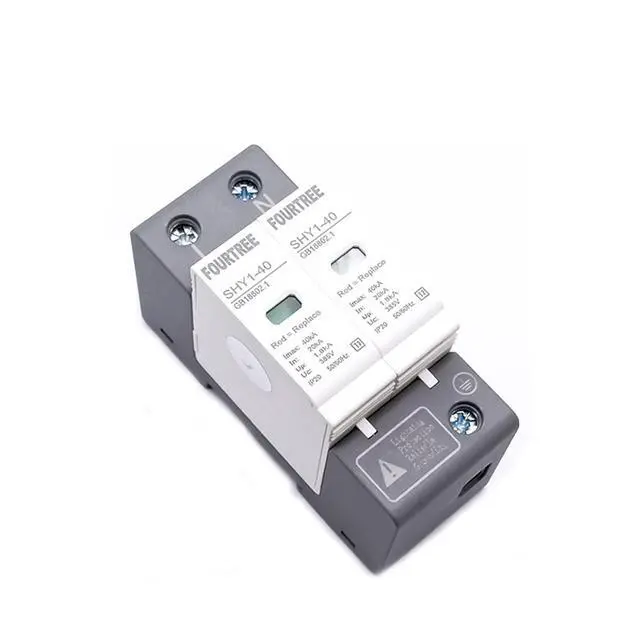 Alt view image 4 of 6 - AC Surge Protection 1020KA/2040KA /30KA60KA House Lightning Protector Low-Voltage Arrester Protective Device 230V 275V(2P 275V,20-40KA)