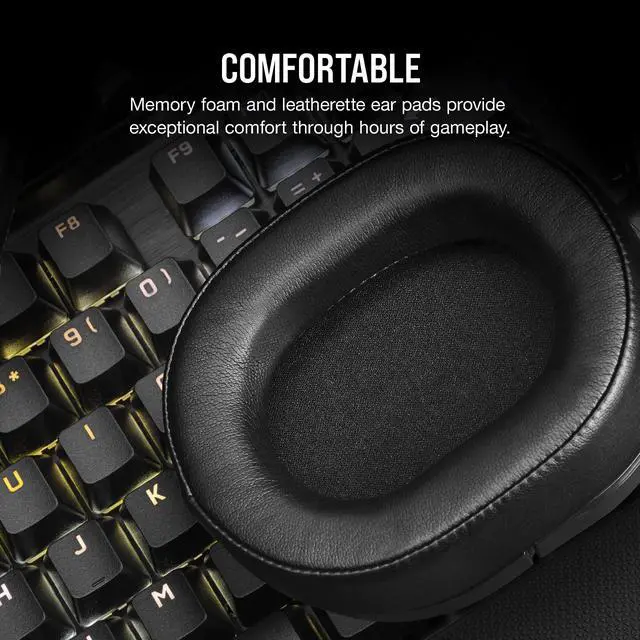 Alt view image 5 of 7 - HS55 STEREO Wired Gaming Headset - Carbon - Stereo - Mini-phone (3.5mm) - Wired - 32 Ohm - 20 Hz to 20 kHz - Over-the-head - Binaural - Circumaural - 5.91 ft Cable - Omni-directional, Uni-dire
