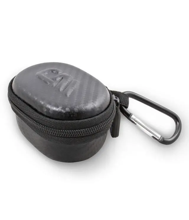 Alt view image 2 of 5 - Handheld Travel Case Compatible with Samsung Galaxy Buds Plus Buds+ True Wireless Earbuds Bluetooth Earbuds and More, Water Resistant Compact Storage with Carabiner, Black