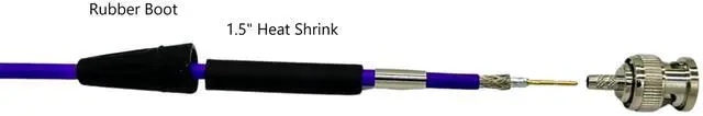 Alt view image 2 of 7 - 12G-SDI BNC to BNC Broadcast Video Cable, 4855R Mini RG59, 25 FT, Red