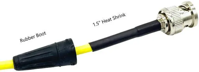 Alt view image 3 of 7 - 12G-SDI BNC to BNC Broadcast Video Cable, 4855R Mini RG59, 25 FT, Red
