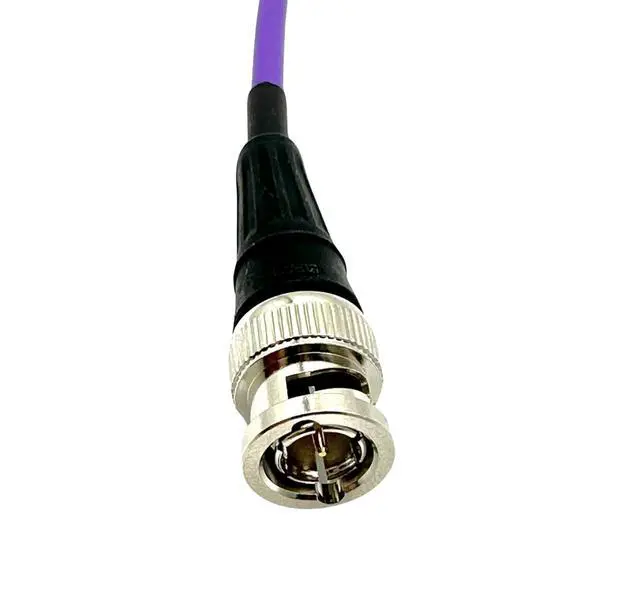 Alt view image 5 of 7 - 12G-SDI BNC to BNC Broadcast Video Cable, 4855R Mini RG59, 25 FT, Red