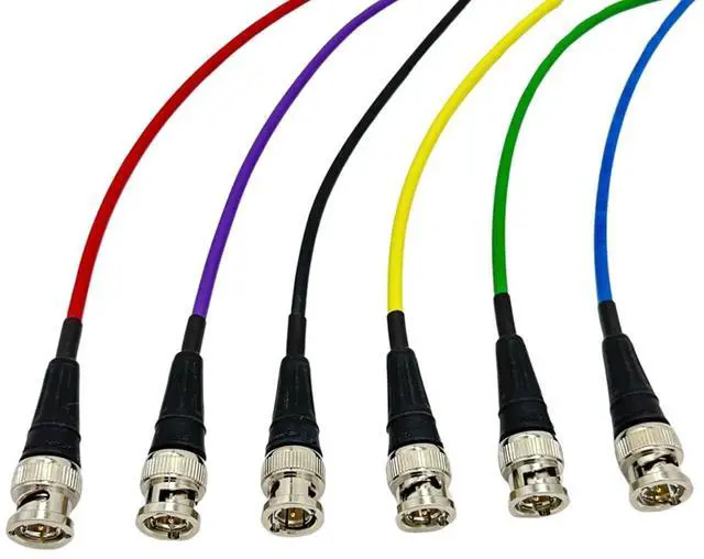 Alt view image 6 of 7 - 12G-SDI BNC to BNC Broadcast Video Cable, 4855R Mini RG59, 25 FT, Red