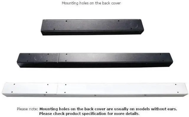 Alt view image 3 of 3 - 36 Hardwired Power Strip (NO Power Cord), 9 Vertical Outlets (NOT Tamper Resistant), NO Ears (Without mounting tabs), 15A (NOT a 20 Amp Unit), USB, White