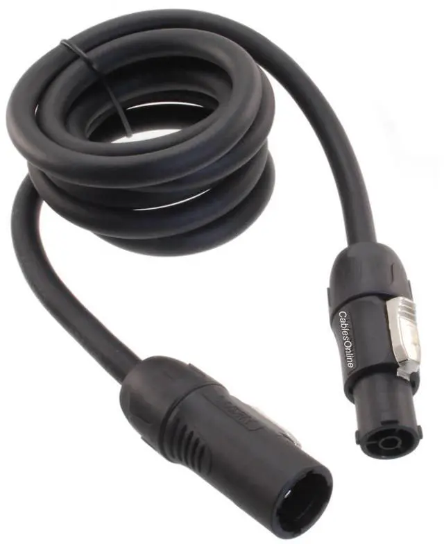 Main image of CablesOnline, 6ft 14AWG Stage Lighting Fixture Male to Female True1 PowerCon-Compatible Power-Through Jumper Cable, PC-KT606